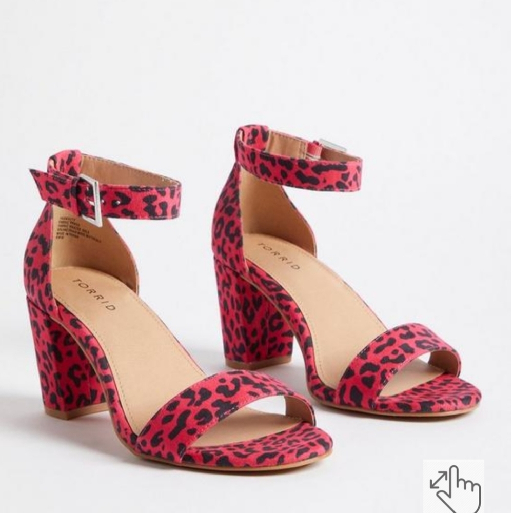 Torrid leopard print block heels